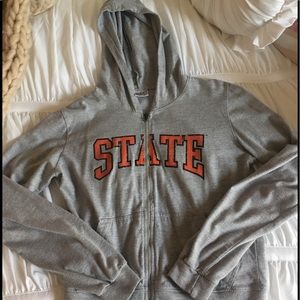 “State” Zip up hoodie